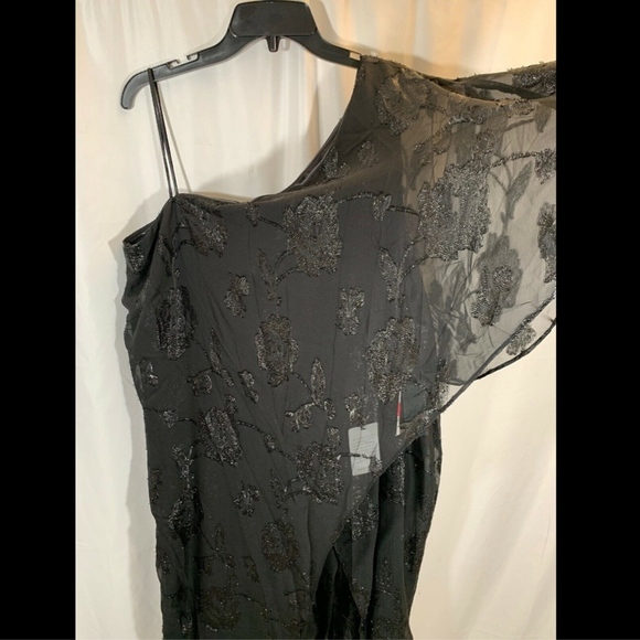 NWT $219 Adrianna Papell‎ Floral Chiffon One-Shoulder Jumpsuit [SZ 24W ] - Picture 3 of 8